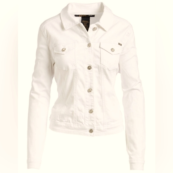 White denim jacket -- Women - Picture 1 of 2